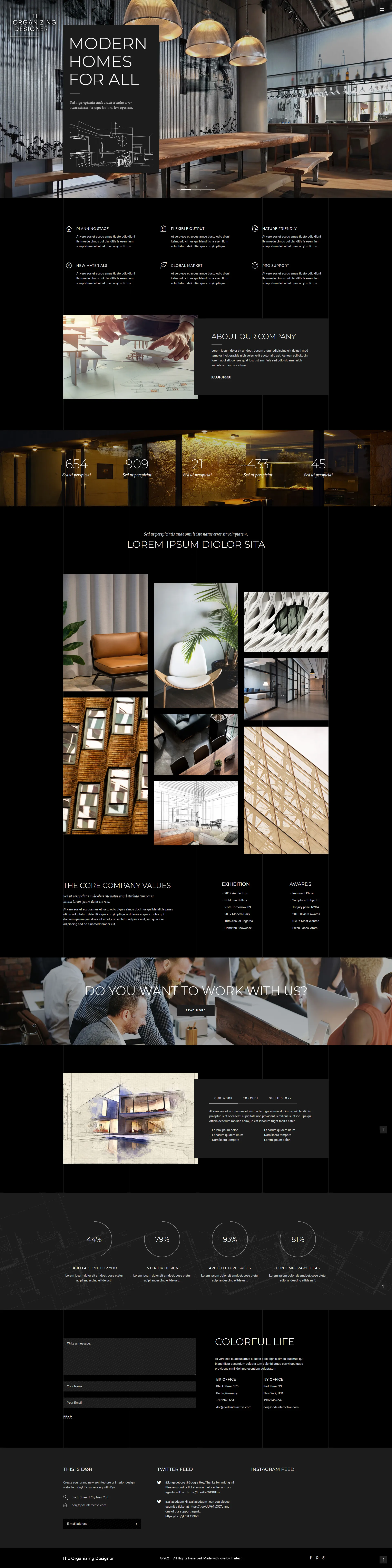 TheOrganizing Interior Designer Landing Page