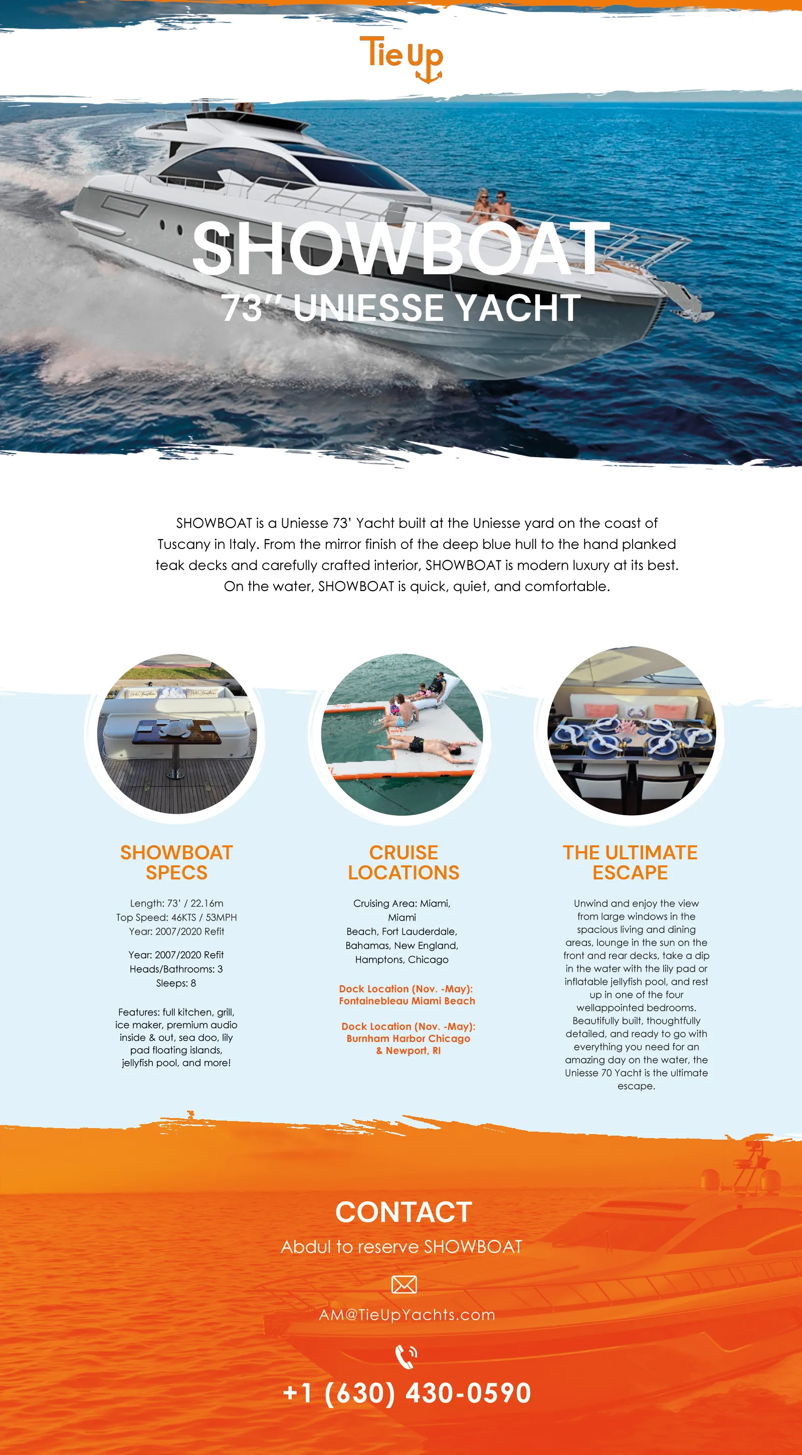 TieUp Ship Cruise Landing Page